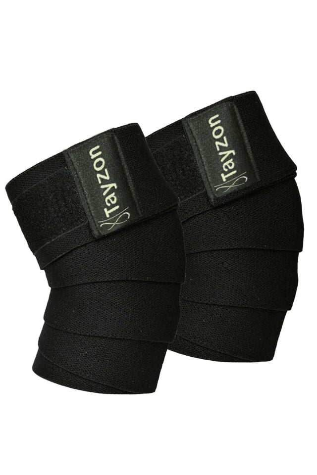 2’li Diz Bandajı Fitness Dizliği Ağırlık Dizliği Fitness Knee Wraps Fitness Dizlik Sarmalı Dizlik