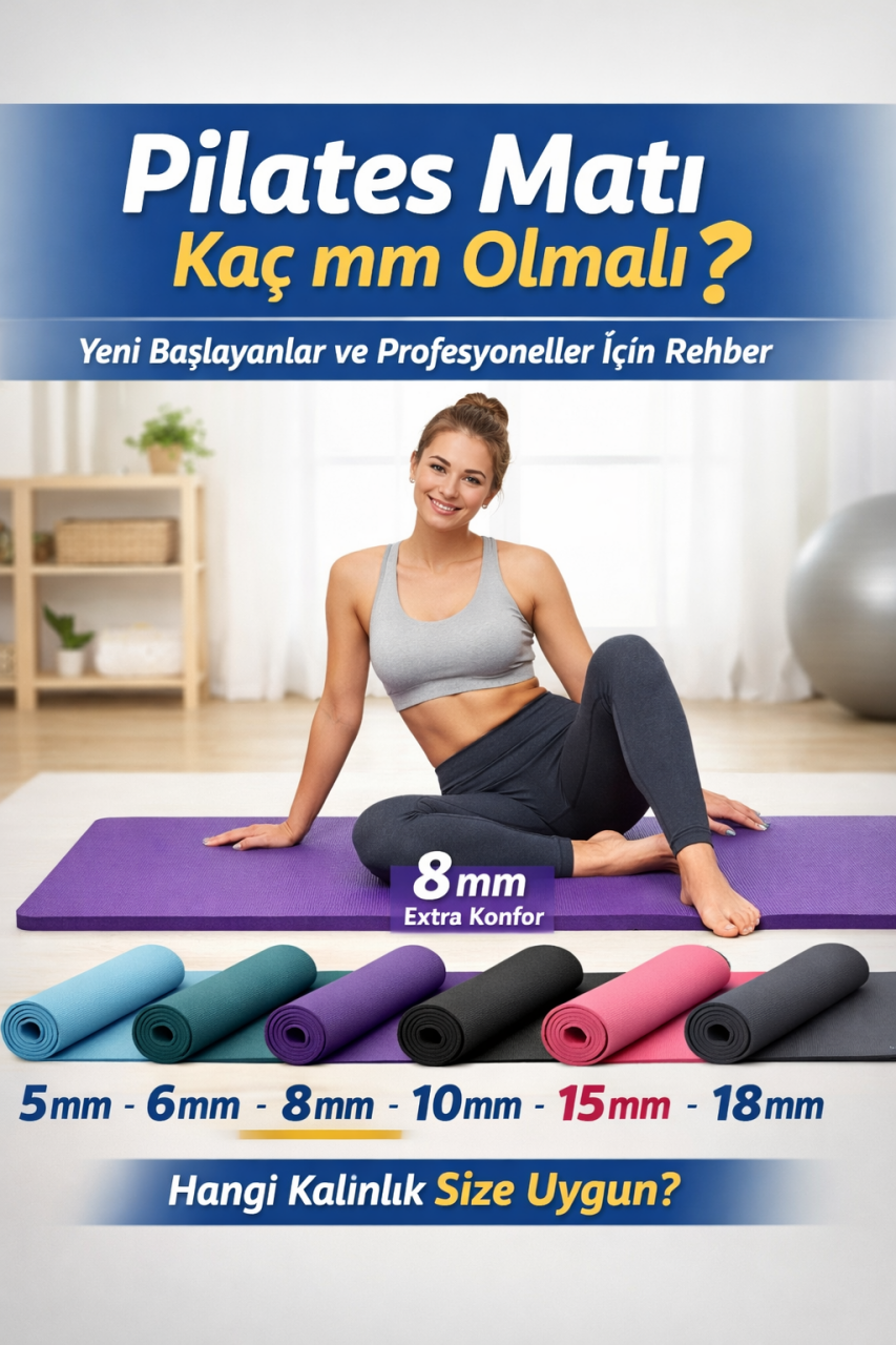 Pilates Matı Kaç mm Olmalı? Yeni Başlayanlar ve Profesyoneller İçin Rehber