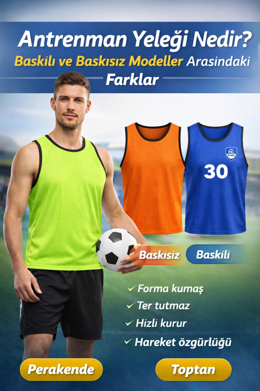  Antrenman Yeleği Nedir? Baskılı ve Baskısız Modeller Nasıl Seçilir?