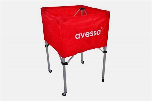 Avessa Alüminyum Tekerlekli Top Arabası Kırmızı