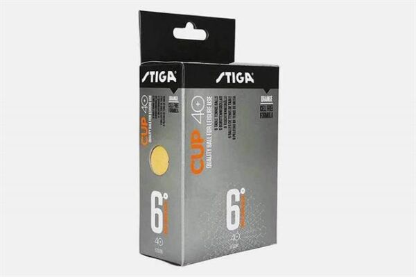 Stiga Cup 40+ Turuncu 6 LI Pinpon Topu