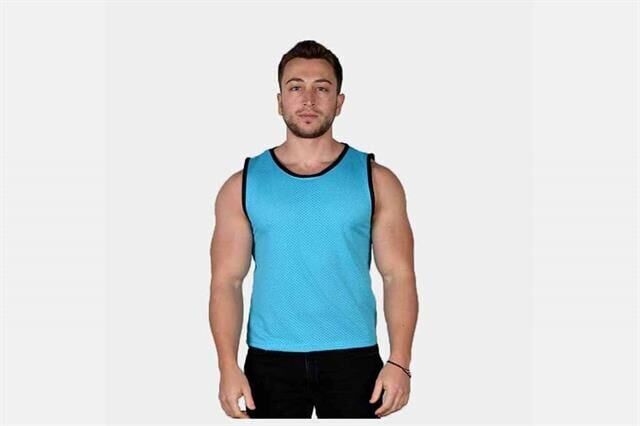 Büyük Fileli XL Antrenman Yeleği Fosfor Yeşil