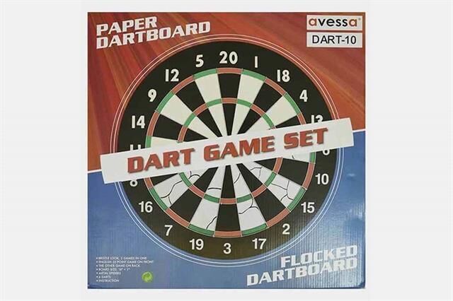 DART-10 18'' Ahşap 6 Oklu Dart
