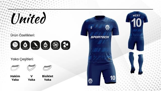 UNİTED Dijital Futbol Forma Takımı