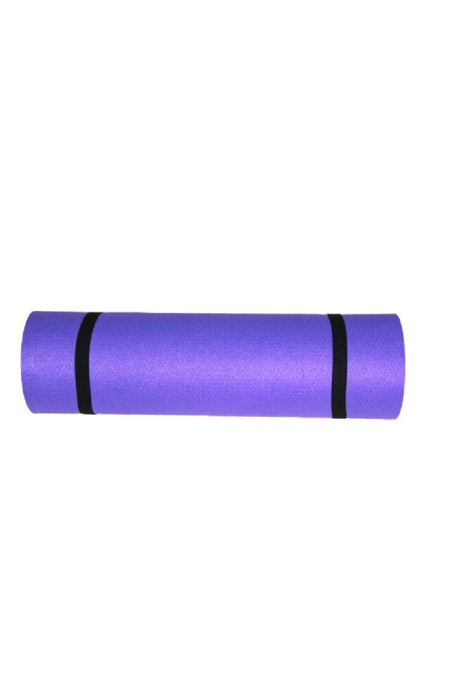 Pembe Mor  Pilates Minderi & Yoga Mat Çift Taraflı Taşıma Askılı 8 mm Kaydırmaz