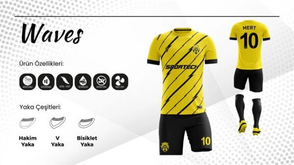 SPORTECH waves Dijital Futbol Forma Takımı