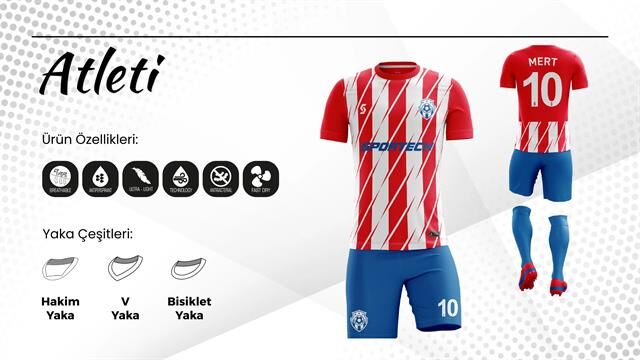 SPORTECH Atleti Dijital Futbol Forma Takımı