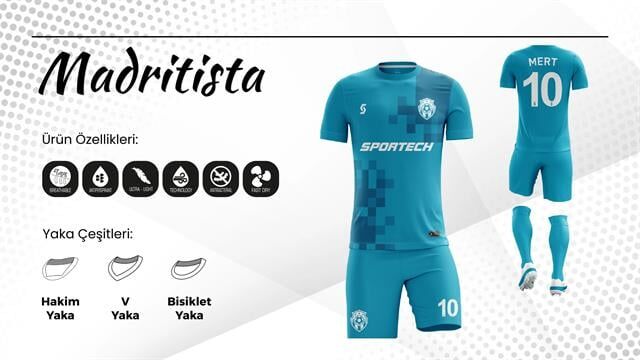SPORTECH mdrtst Dijital Futbol Forma Takımı