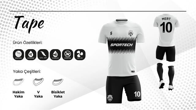 SPORTECH tape Dijital Futbol Forma Takımı
