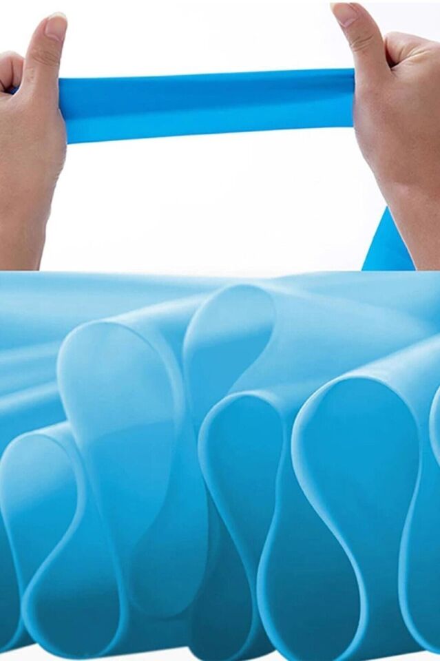 Pilates Bandı Plates Egzersiz Direnç Lastiği Yoga Bandı 90 cm