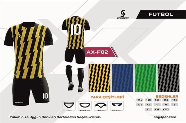AX-F02 Dijital Futbol Forma Takımı
