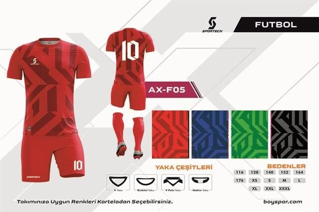 AX-F05 Dijital Futbol Forma Takımı