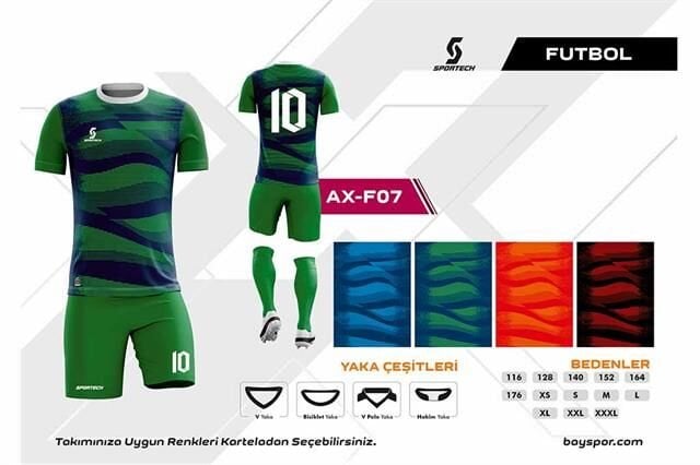 AX-F07 Dijital Futbol Forma Takımı