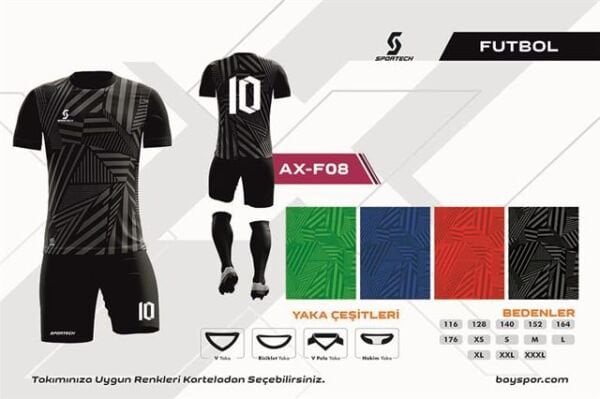 AX-F08 Dijital Futbol Forma Takımı