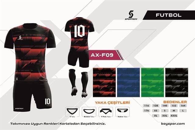 AX-F09 Dijital Futbol Forma Takımı