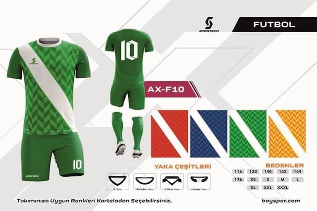 AX-F10 Dijital Futbol Forma Takımı