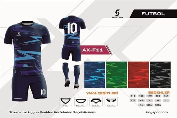 AX-F11 Dijital Futbol Forma Takımı
