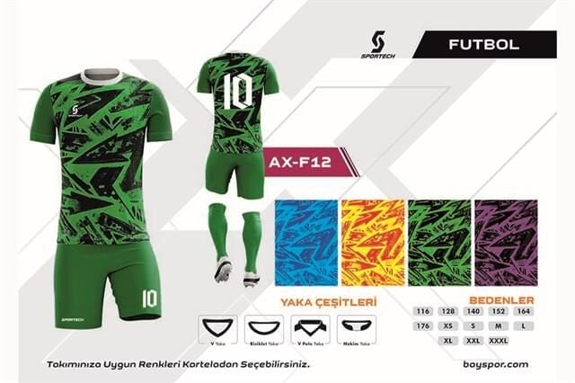 AX-F12 Dijital Futbol Forma Takımı