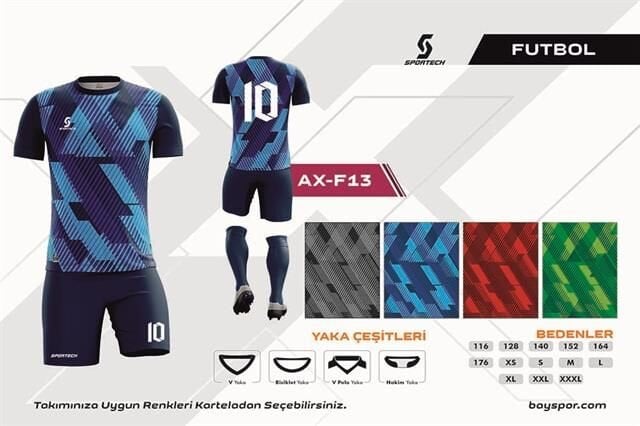 AX-F13 Dijital Futbol Forma Takımı AX-F13 Dijital Futbol Forma Takımı