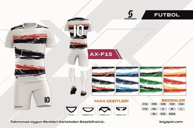 AX-F15 Dijital Futbol Forma Takımı