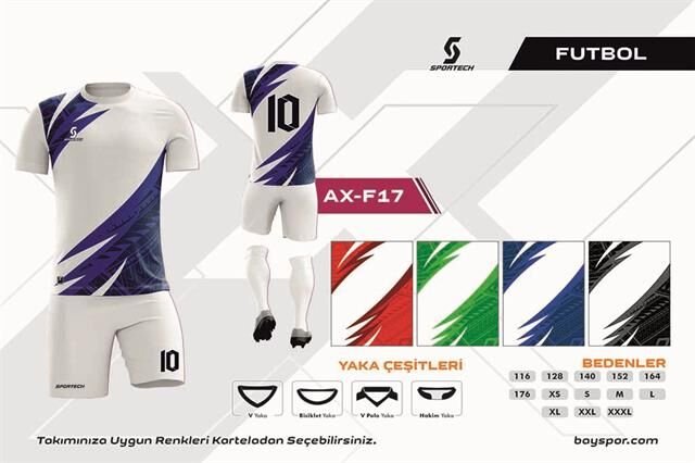 SPORTECH  AX-F17 Dijital Futbol Forma Takımı