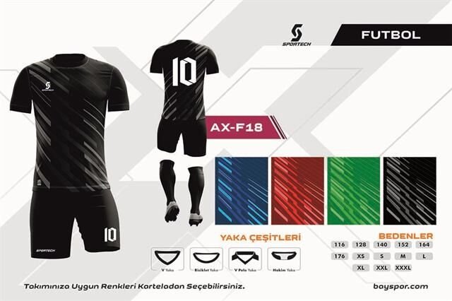 AX-F18 Dijital Futbol Forma Takımı