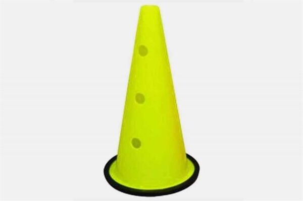 Scucs 40 cm Delikli Kauçuk Tabanlı Antrenman Hunisi Sarı
