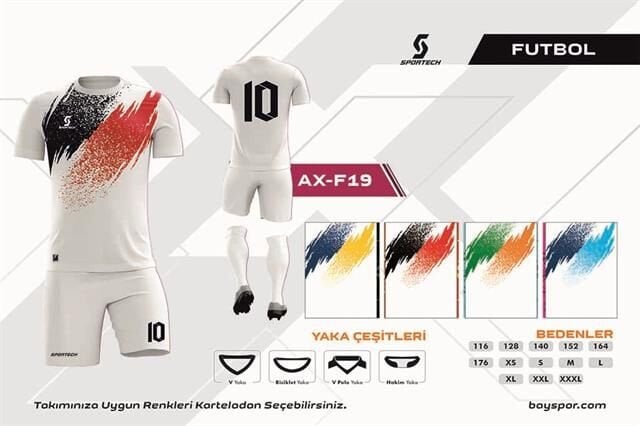 AX-F19 Dijital Futbol Forma Takımı AX-F19 Dijital Futbol Forma Takımı
