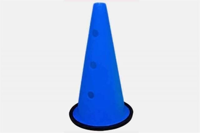 40 cm Delikli Kauçuk Tabanlı Antrenman Hunisi Yeşil