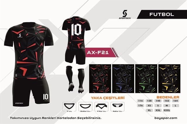 SPORTECH  AX-F21 Dijital Futbol Forma Takımı
