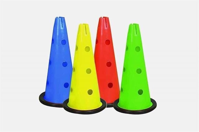 45 cm Delikli Kauçuk Tabanlı Antrenman Hunisi Yeşil