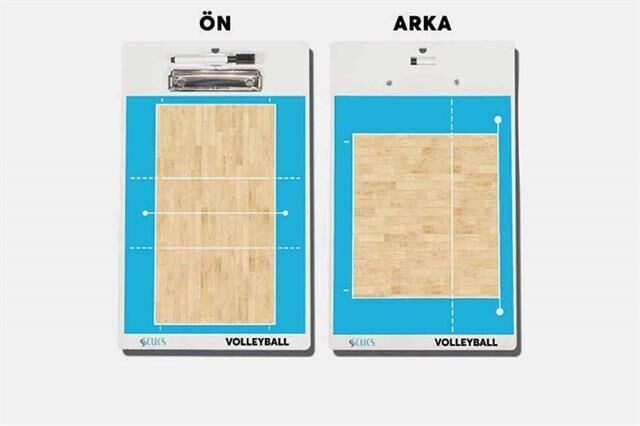 Voleybol Taktik Tahtası Çift Taraflı Voleybol Taktik Tahtası Çift Taraflı