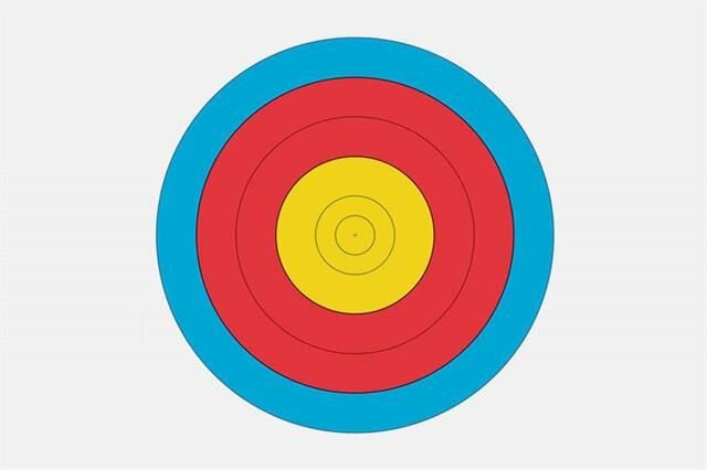 Pars Hedef Kağıdı 60 Cm 5 Halka