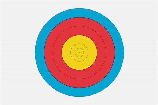 Pars Hedef Kağıdı 60 Cm 5 Halka