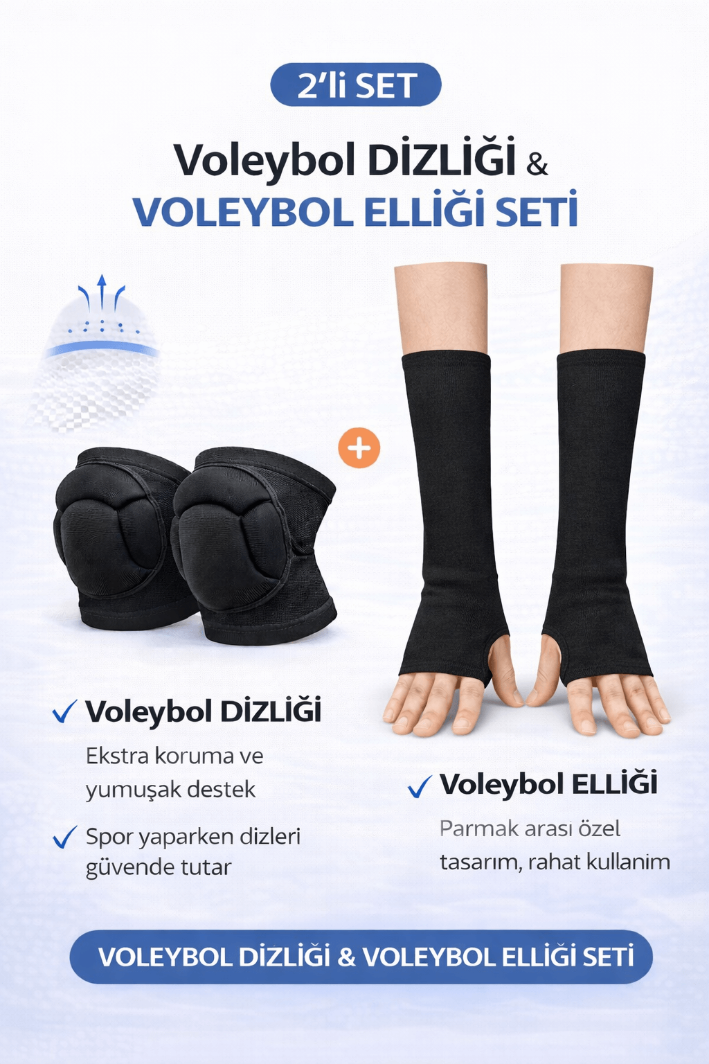Voleybol Dizliği ve Elliği Seti – 2’li Set | Başparmak Arası Uzun Ellik