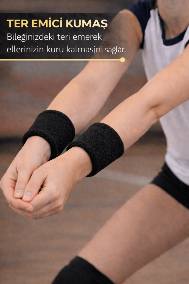 Voleybol Seti - Voleybol Dizliği Sünger Destekli Voleybol Kolluğu Havlu Bileklik Kafa Bandı(havlu)