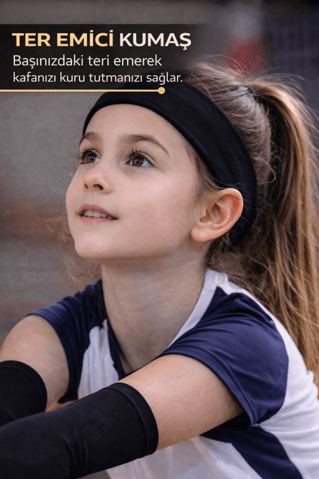 Voleybol Seti - Voleybol Dizliği Sünger Destekli Voleybol Kolluğu Havlu Bileklik Kafa Bandı(havlu)