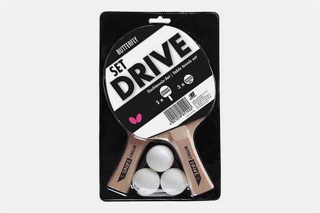 Butterfly 85102S Drıve TT 2 Raket 3 Top Masa Tenisi Raket Seti