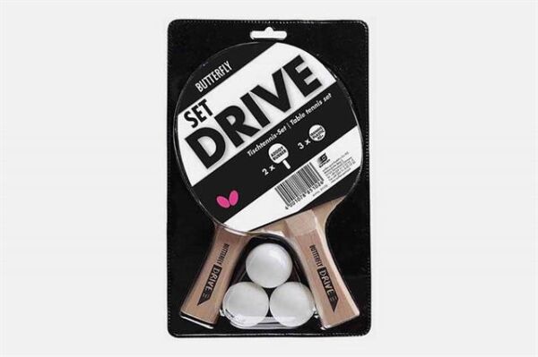 Butterfly 85102S Drıve TT 2 Raket 3 Top Masa Tenisi Raket Seti
