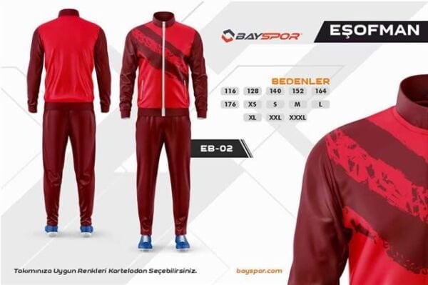 Sportech EB-02 Dijital Baskılı Kamp Eşofman Takımı
