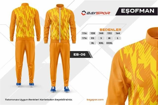 Sportech EB-06 Dijital Baskılı Kamp Eşofman Takımı