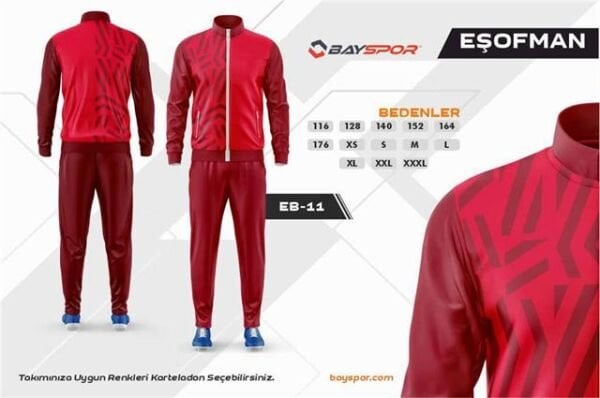 Sportech EB-11 Dijital Baskılı Kamp Eşofman Takımı