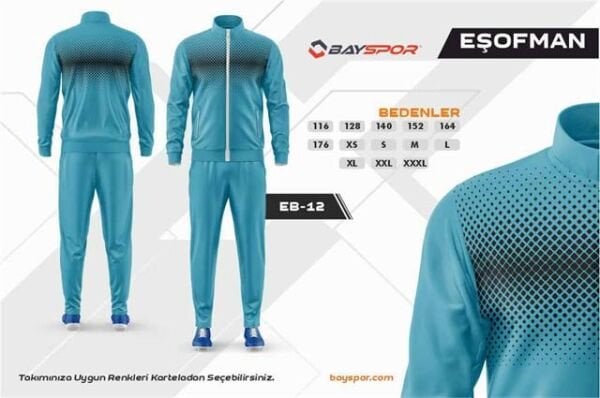 Sportech EB-12 Dijital Baskılı Kamp Eşofman Takımı