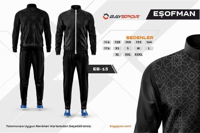 Sportech EB-15 Dijital Baskılı Kamp Eşofman Takımı