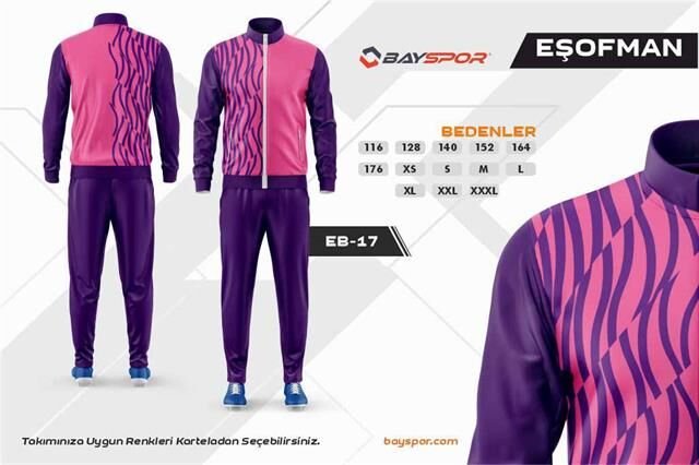 Sportech EB-17 Dijital Baskılı Kamp Eşofman Takımı