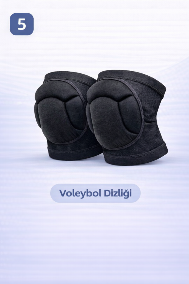 7 Parça Voleybol Seti Voleybol Dizlik 2 Adet Voleybol Kolluk Voleybol Diz Üstü Çorap Kafa Ter Bandı