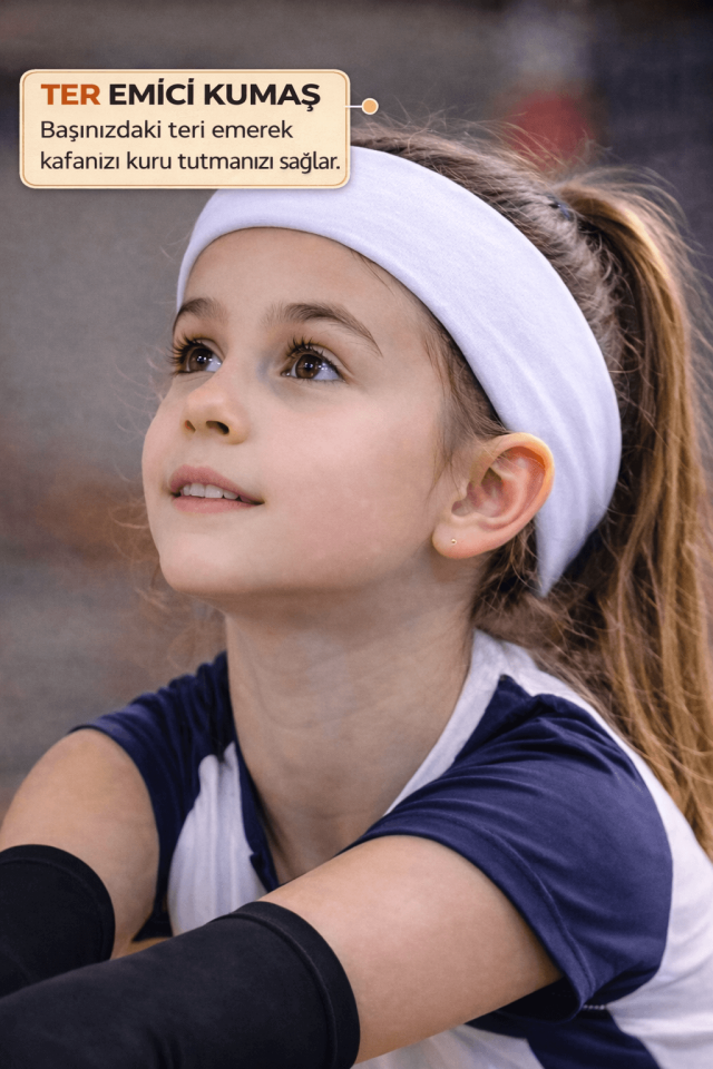 Voleybol Seti - Voleybol Dizliği Sünger Destekli Voleybol Kolluğu Havlu Bileklik Kafa Bandı(havlu)