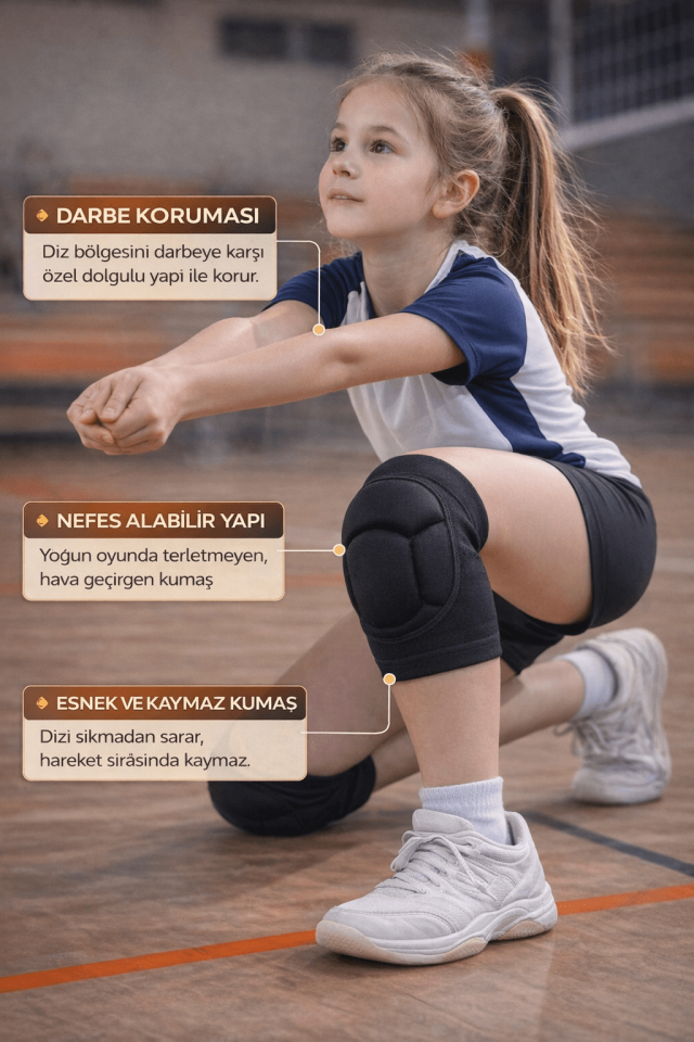 Voleybol Seti - Voleybol Dizliği Sünger Destekli Voleybol Kolluğu Havlu Bileklik Kafa Bandı(havlu)