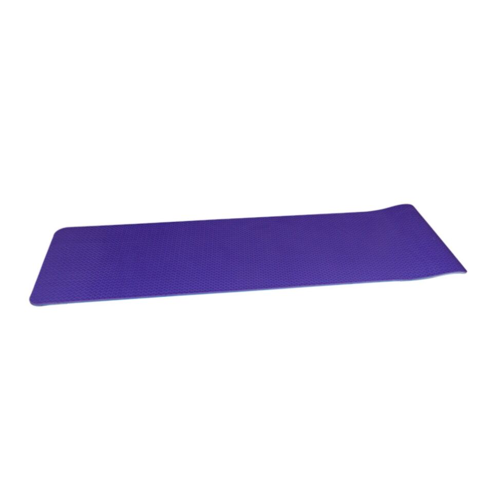 8 mm Çift Taraflı Kullanılabilir Kaymaz Yüzey Yoga Matı -Mavi