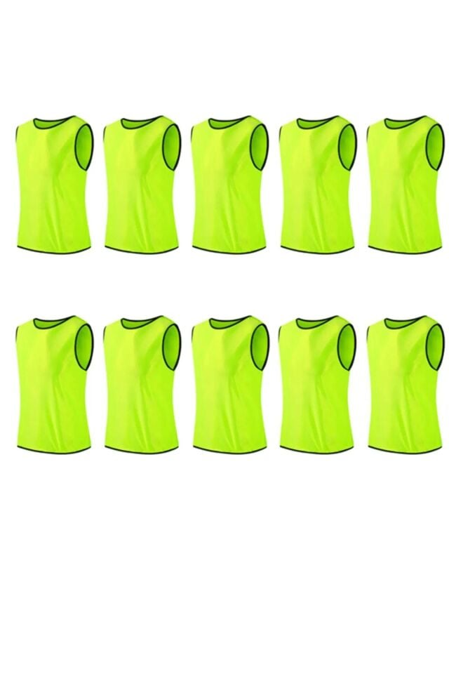 10 Adet Antrenman Yeleği Halı Saha Maç Yeleği-Sarı